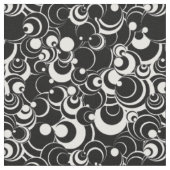 Zwart-wit cirkels Abstracte stof 2 (Close Up)