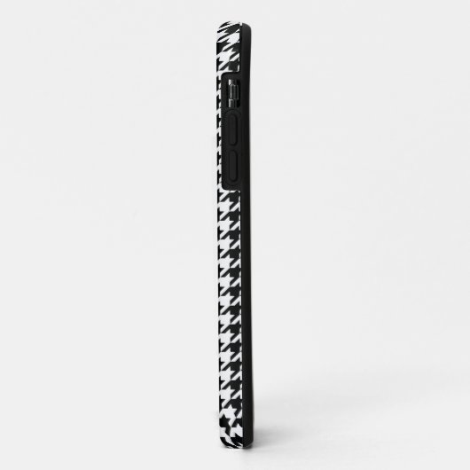 Zwart Wit Classic Houndstooth Check Case-Mate iPhone Case (Achterkant/links)
