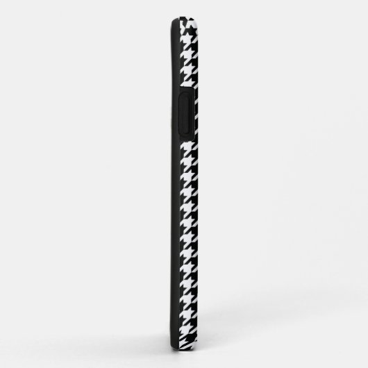 Zwart Wit Classic Houndstooth Check Case-Mate iPhone Case (Achterkant/rechts)