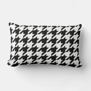 Zwart Wit Classic Houndstooth Check Kussen