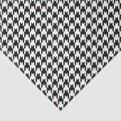 Zwart Wit Classic Houndstooth Check Tissuepapier (Detail)