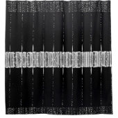 Zwart-wit Classy Douchegordijn Stijl 1 (Voorkant)