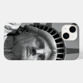Zwart-wit close-up beeld van vrijheid Case-Mate iPhone case (Achterkant (horizontaal))