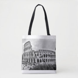 Zwart-wit Colosseum Rome Canvas tas