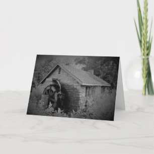 "Zwart-wit como Cottage" Get Well Card Kaart