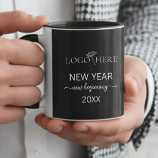 Zwart-wit Company logo mokken