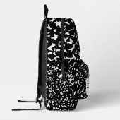 Zwart-wit compositie Notitieboek rugzak (Links)