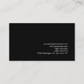 Zwart-wit Consultant Visitekaartje (Achterkant)