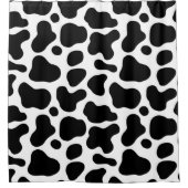 Zwart Wit Contouren Modern Decoratief Douchegordijn (Voorkant)