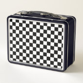 Zwart-wit controlepatroon Monogram Initialen (Achterkant)