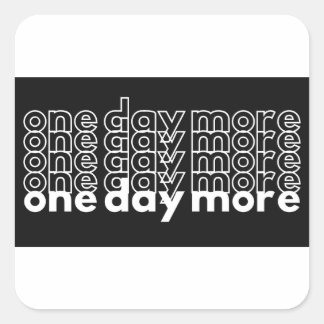 Zwart-wit Cool One Day More Landscape Laptop Vierkante Sticker