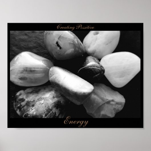 Zwart-wit/ Creëer Poster voor positieve energie (Voorkant)