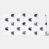 Zwart-wit Cute Cat Patroon Case-Mate iPhone Case (Achterkant (horizontaal))