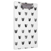 Zwart-wit Cute Cat Patroon Klembord (Rechts)