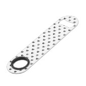 Zwart-wit Cute Cat Patroon Speed Flessenopener (Achterkant Gekanteld)