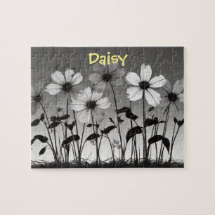 Zwart-wit Daisy Flower Dreamscape Legpuzzel