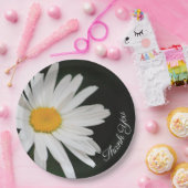 Zwart-wit Daisy Paper Bord met geel (Feest)