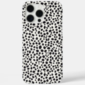 Zwart-wit Dalmatische hond Abstract patroon Case-Mate iPhone Case (Achterkant)