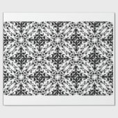 Zwart Wit Damask #2 Cadeaupapier (Vlak)
