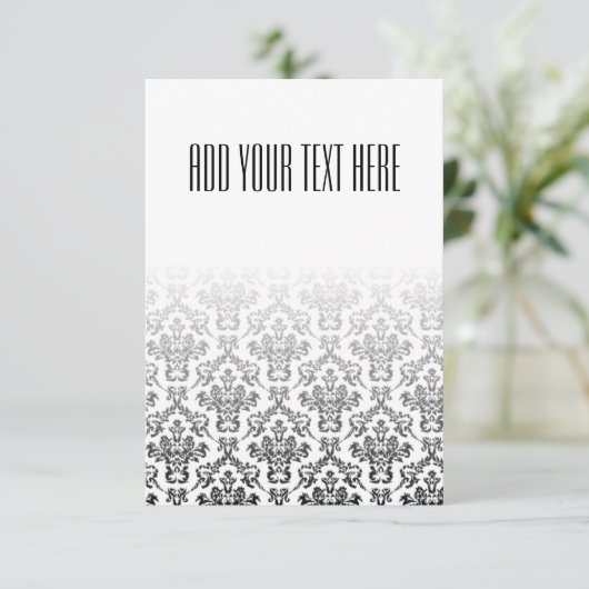 Zwart-wit DamasPatroon (Staand voorkant)