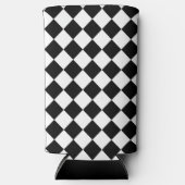 Zwart-wit dambord geruit vlag ontwerp (Voorkant)