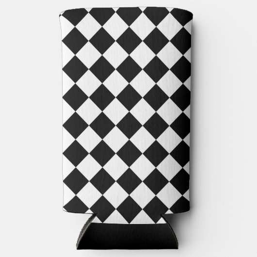 Zwart-wit dambord geruit vlag ontwerp (Voorkant)