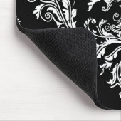 Zwart-wit  dampkussen muismat (Hoek)