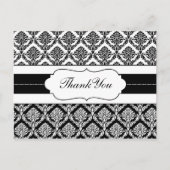 "Zwart-wit" dampvraag Dank u Kaarten (Voorkant)