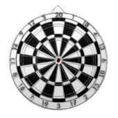 Zwart-wit Dartbord (Voorkant)