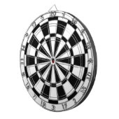 Zwart-wit Dartbord (Voorkant Rechts)