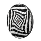 Zwart-wit Dartbord (Voorkant Rechts)