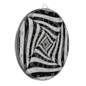 Zwart-wit Dartbord (Voorkant Links)
