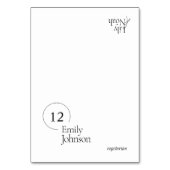 Zwart & Wit de Kaarten van de Huwelijksplaats met  (Voorkant)