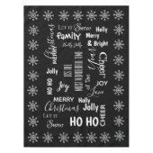 Zwart-wit: "De mooiste tijd van het jaar" Tafelkleed (Voorkant)