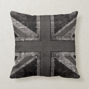 Zwart & wit de worphoofdkussen van Union Jack Kussen