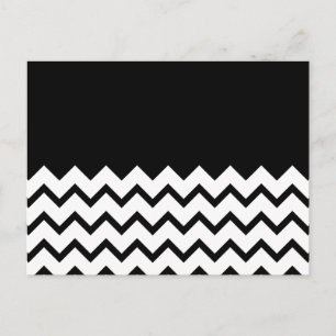 Zwart-wit. Deel Zig Zag, Part Plain Black. Briefkaart