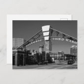 Zwart-wit Derde Ward Downtown Milwaukee Briefkaart (Voorkant / Achterkant)