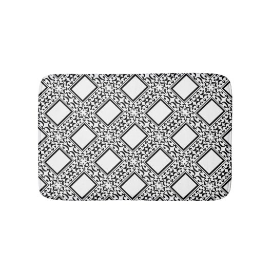 zwart-wit design baden mat (Voorkant)