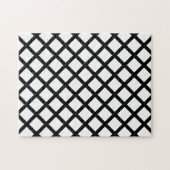 Zwart-wit diamantdeklaag legpuzzel (Horizontaal)