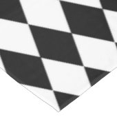 Zwart-wit diamantontwerp tafelkleed (Gekanteld)