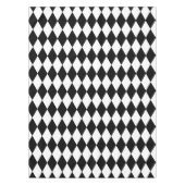 Zwart-wit diamantontwerp tafelkleed (Voorkant)