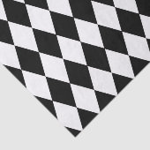 Zwart-wit diamantontwerp tissuepapier (Detail)