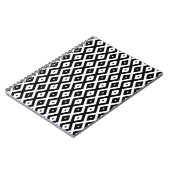 Zwart-wit diamantpatroon notitieboek (Linkerzijde)