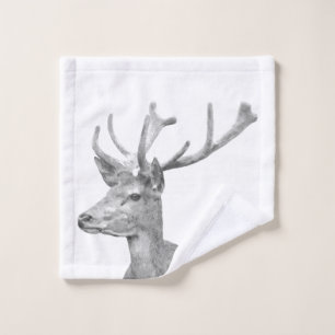 Zwart-wit dieet bad handdoek