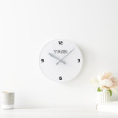 Zwart-wit, DIY-naam in wit en zwart overzicht Ronde Klok (Huis)