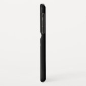 Zwart-wit DJ naam hoofdtelefoon iphone case (Achterkant/links)