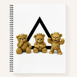 Zwart & Wit Driehoek Design | Powerof3Brand Notitieboek