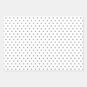 Zwart-wit driehoek Stippen Inpakpapier Vel (Voorkant 3)