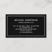 Zwart-wit duikinstructeur visitekaartje (Achterkant)