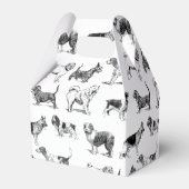 Zwart-wit duogpatroon bedankdoosjes (Achterkant)